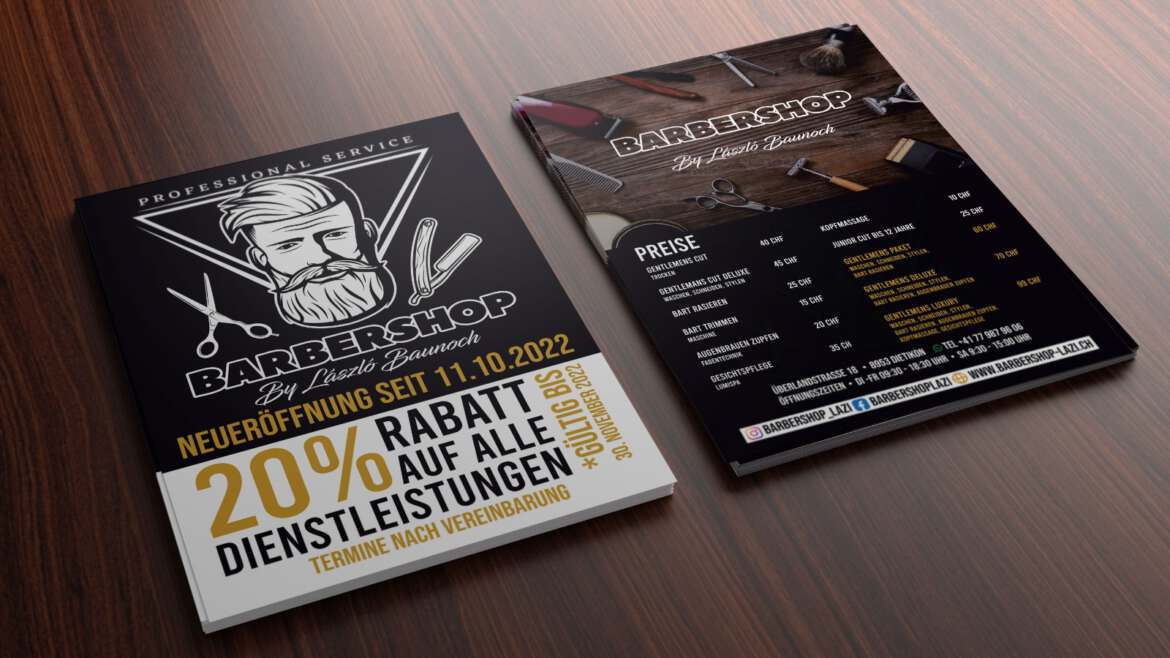 Flyer & Broschürengestaltung für Angebote und Informationen